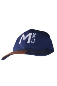 HA296 來樣訂做棒球帽 設計棒球帽款式 牛仔帽  PU皮帽沿 訂造棒球帽製作公司